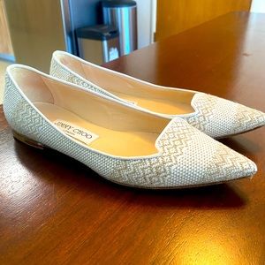 Jimmy Choo Ballet Flats with Pointed Toe- Size 5